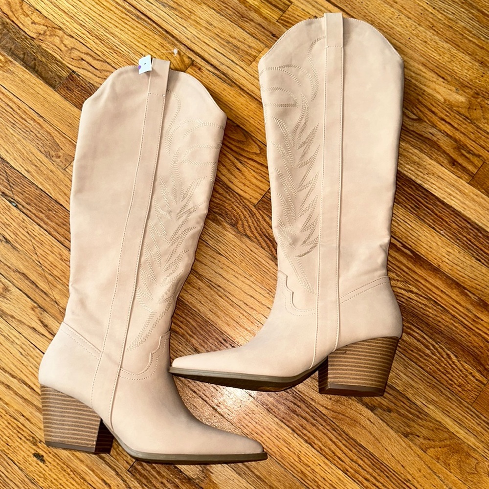 NWT Suede Cowboy Boots - OFFERS!